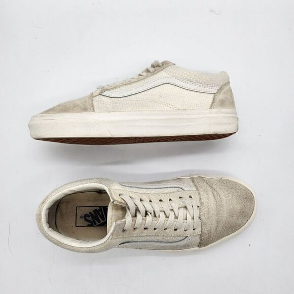 Vans Old Skool Woven Sneakers Marshmallow Snow Shoes Size 8.5 Women's 7 Men's - Picture 10 of 16